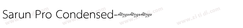 Sarun Pro Condensed字体转换